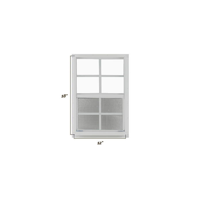 Vertical Slider 12" x 18" Window with Tempered Glass Dimensions