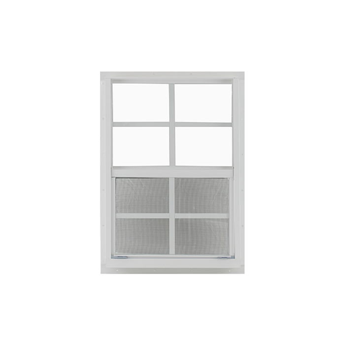 Vertical Slider 18" x 27" Window with Tempered Glass White Flush Back