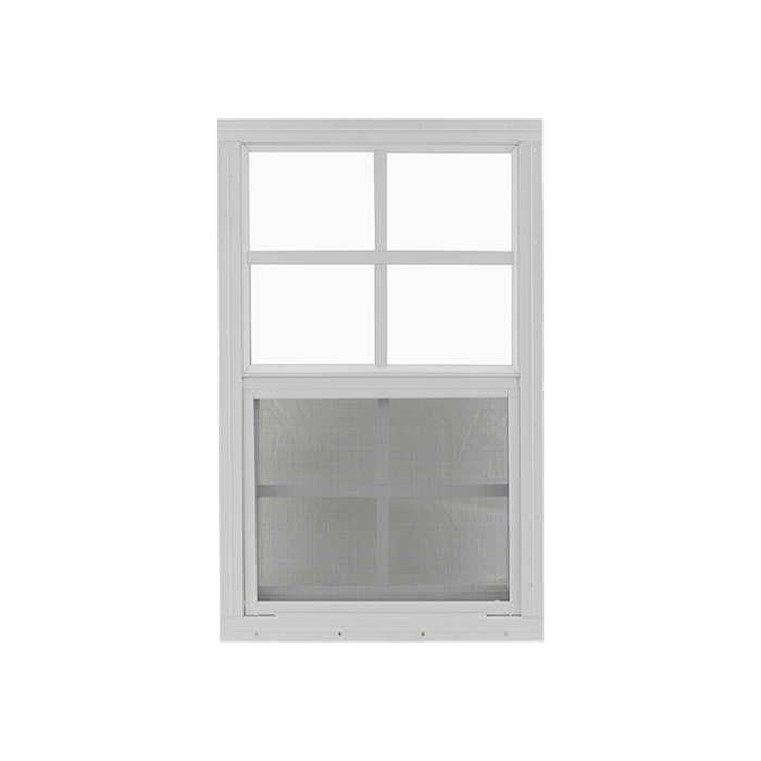 Vertical Slider 18" x 36" Shed Window with Tempered Glass White Flush