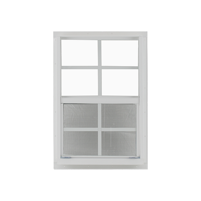 Vertical Slider 24" x 36" Window with Tempered Glass White Flush Back