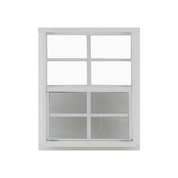 Vertical Slider 30" x 36" Window with Tempered Glass White Flush Back