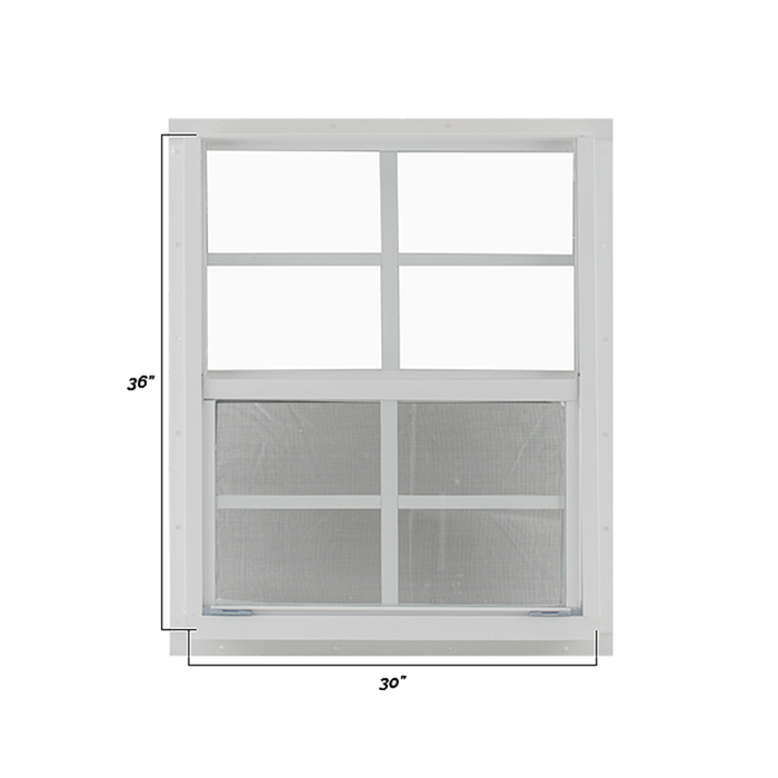Vertical Slider 30" x 36" Window with Tempered Glass Dimensions