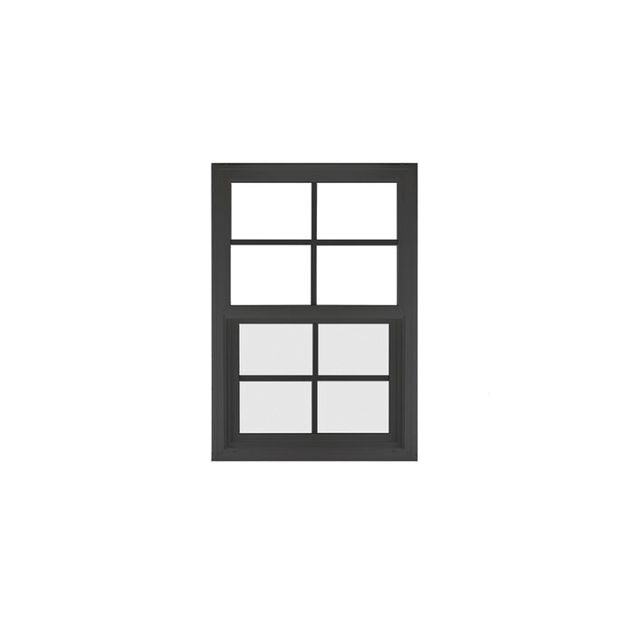 Vertical Window 18" x 27" Double Pane Standard Glass Clear Black Front