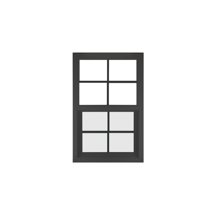 Vertical Window 18" x 36" Double Pane Standard Glass Clear Black