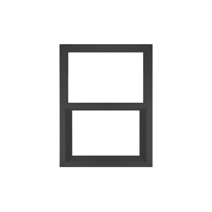 Vertical Window 24" x 36" Double Pane Standard Glass Clear Black No Grid