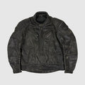 Vintage Moto Leather Jacket In Black