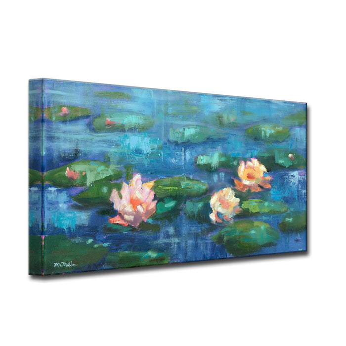 'Water Lillies in Color' Wrapped Canvas Wall Art