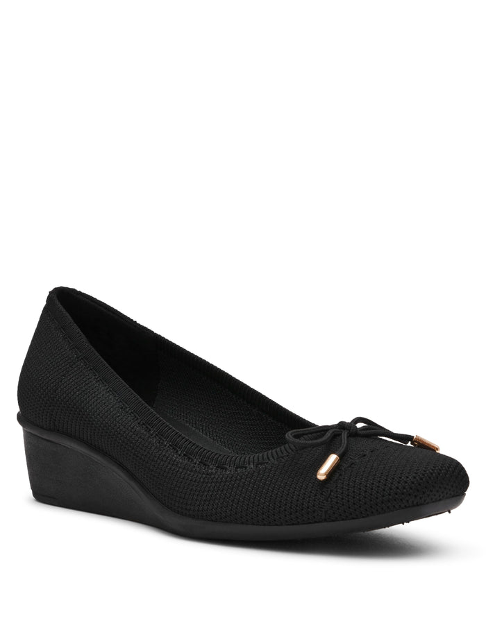 Anne Klein Black/Black Wesson Wedge