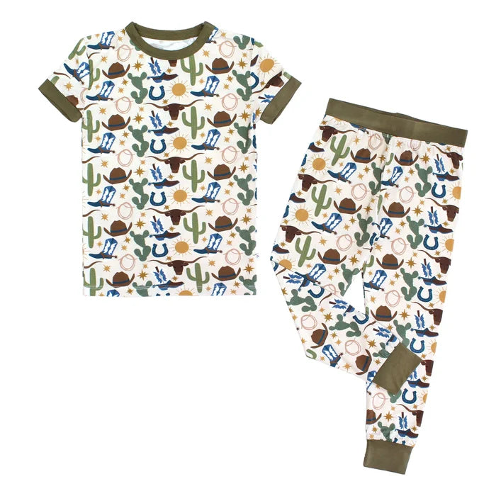 Western Boy Bamboo Pajama Set