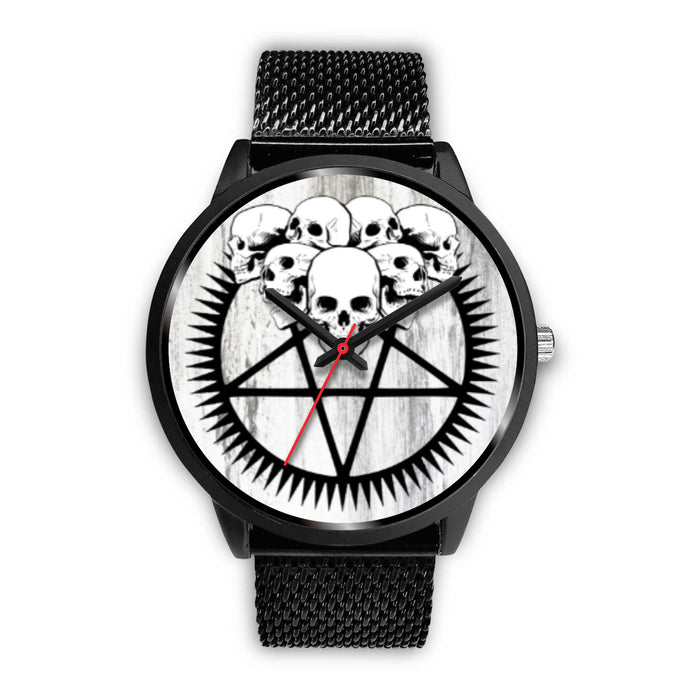 White Leather Black Leather Black Metal Mesh Black Metal Link Silver Metal Mesh