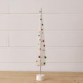 White Nostalgic Bottle Brush Tree Sm