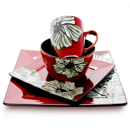 Winter Bloom 16-Piece Dinnerware Set - EK CHIC HOME