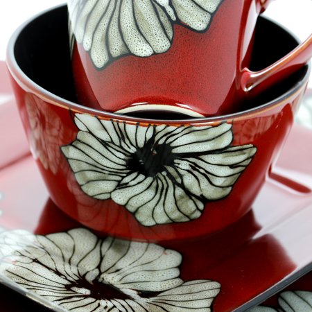 Winter Bloom 16-Piece Dinnerware Set - EK CHIC HOME
