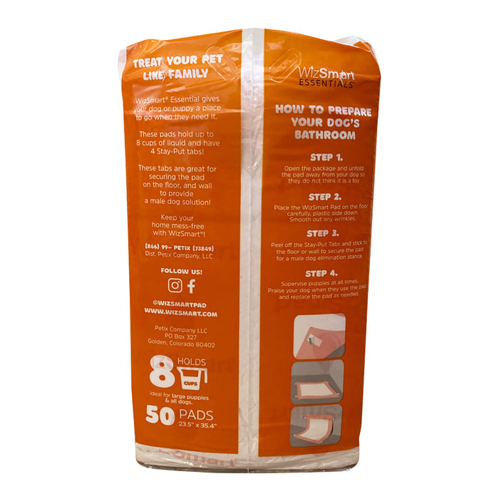 WizSmart Essentials Training Pads with Attractant for Dogs & Puppies