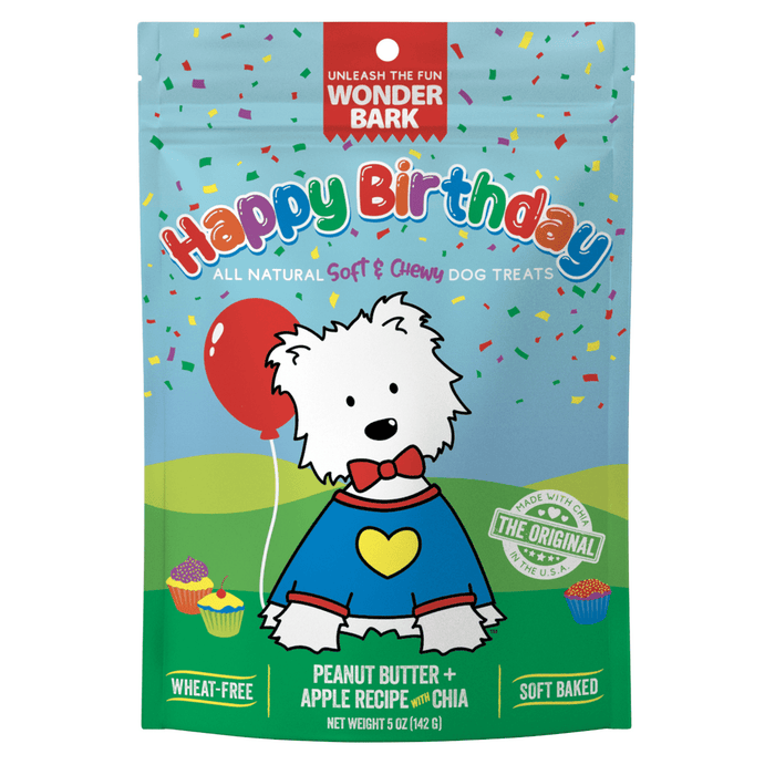 Wonder Bark Happy Birthday Soft-Baked Natural Grain-Free Dog Treats