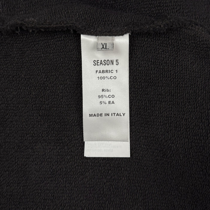 Yeezy Season 5 Oversized Hoodie In Ink