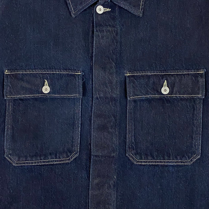 Yeezy Season 6 Unreleased Sample Work Shirt In Denim